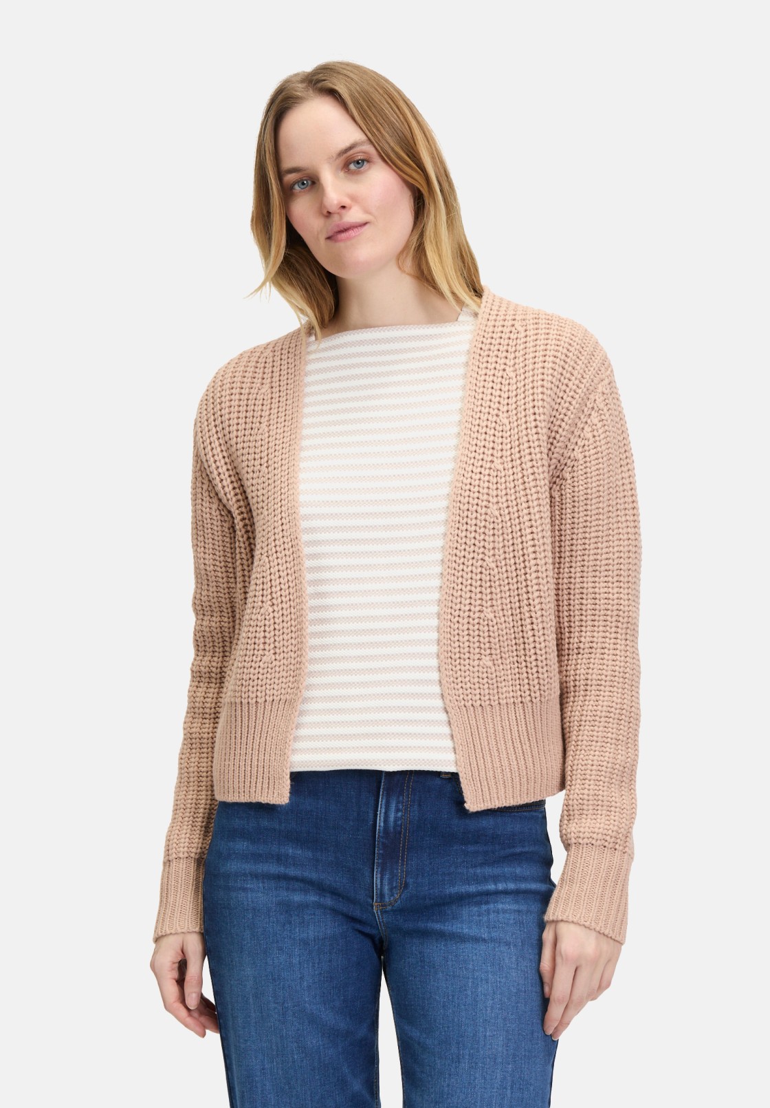 BETTY & CO Grobstrickjacke ohne Verschluss