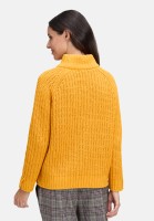 Cartoon Strickpullover mit Stehkragen