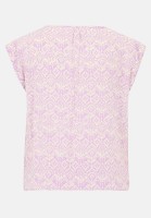 Cartoon Casual-Bluse mit Muster
