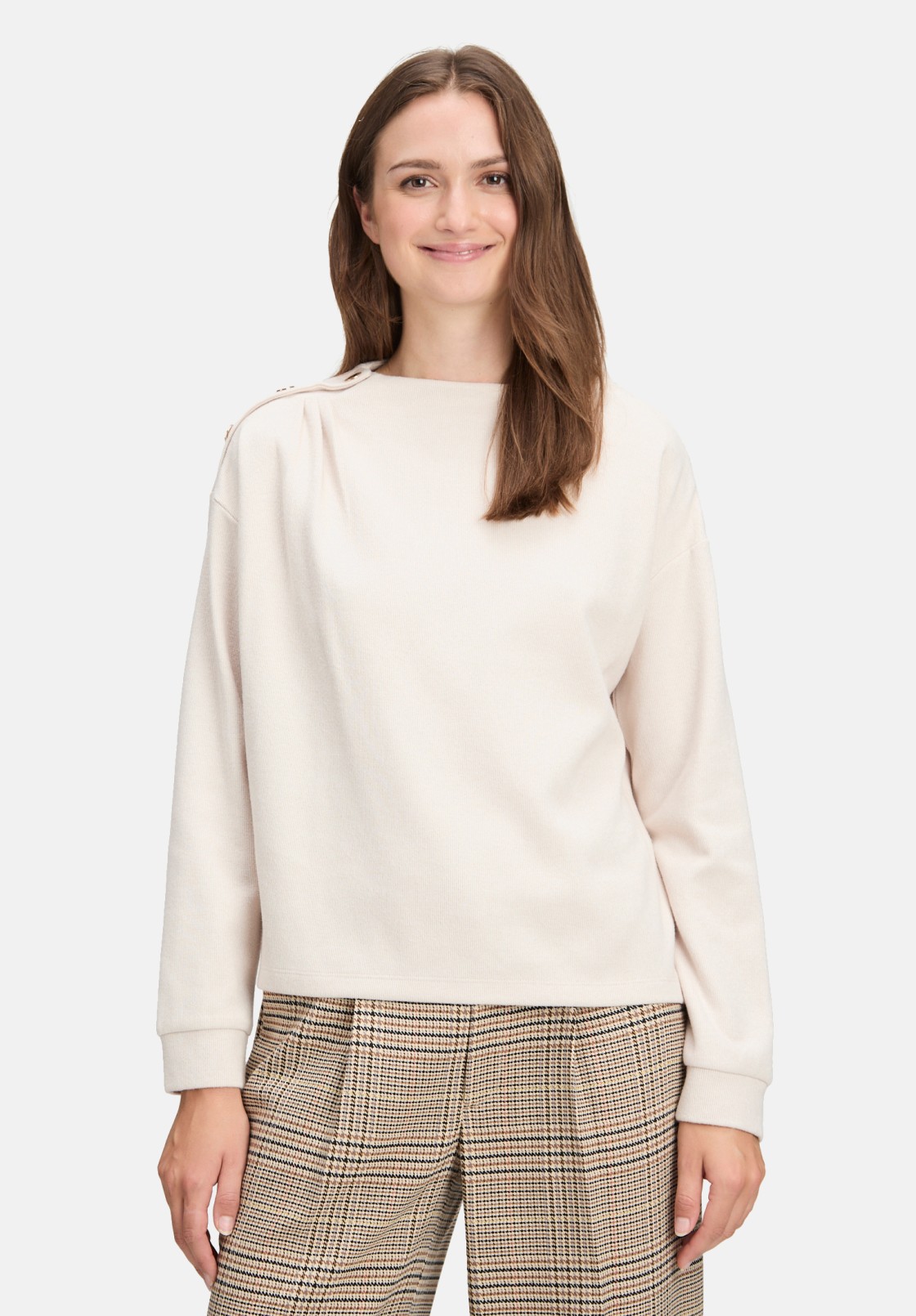 Cartoon Sweatshirt mit Kragen