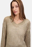 Betty Barclay Lochstrick-Pullover mit Pailletten