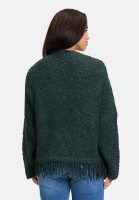 Cartoon Strickpullover mit Fransen