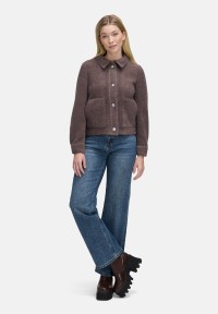 Cartoon Casual-Jacke mit aufgesetzten Taschen
