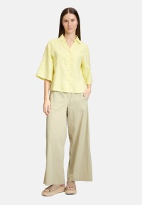 Cartoon Leinenbluse mit Kragen