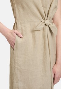 Cartoon Leinenkleid mit Cut-Outs