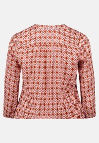 Cartoon Casual-Bluse mit Muster