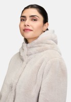 Amber & June Plüschjacke mit Kapuze