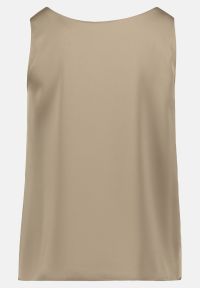 Vera Mont Satin-Bluse mit V-Ausschnitt