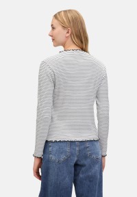 Cartoon Langarm-Shirt mit Kragen