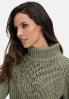 Cartoon Strickpullover mit Stehkragen