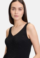 Cartoon Strick-Top im Glitzer-Look