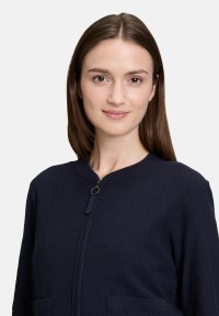 BETTY & CO Strick-Cardigan mit Reißverschluss