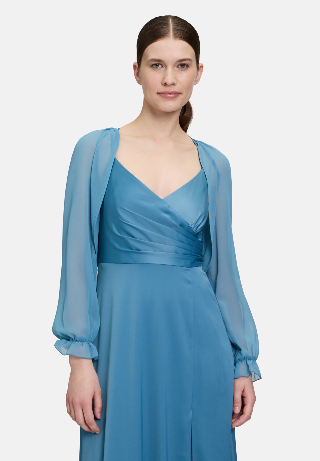 Vera Mont Bolero-Jacke mit gekräuseltem Ausschnitt