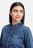 Cartoon Jeansbluse mit Rüschen