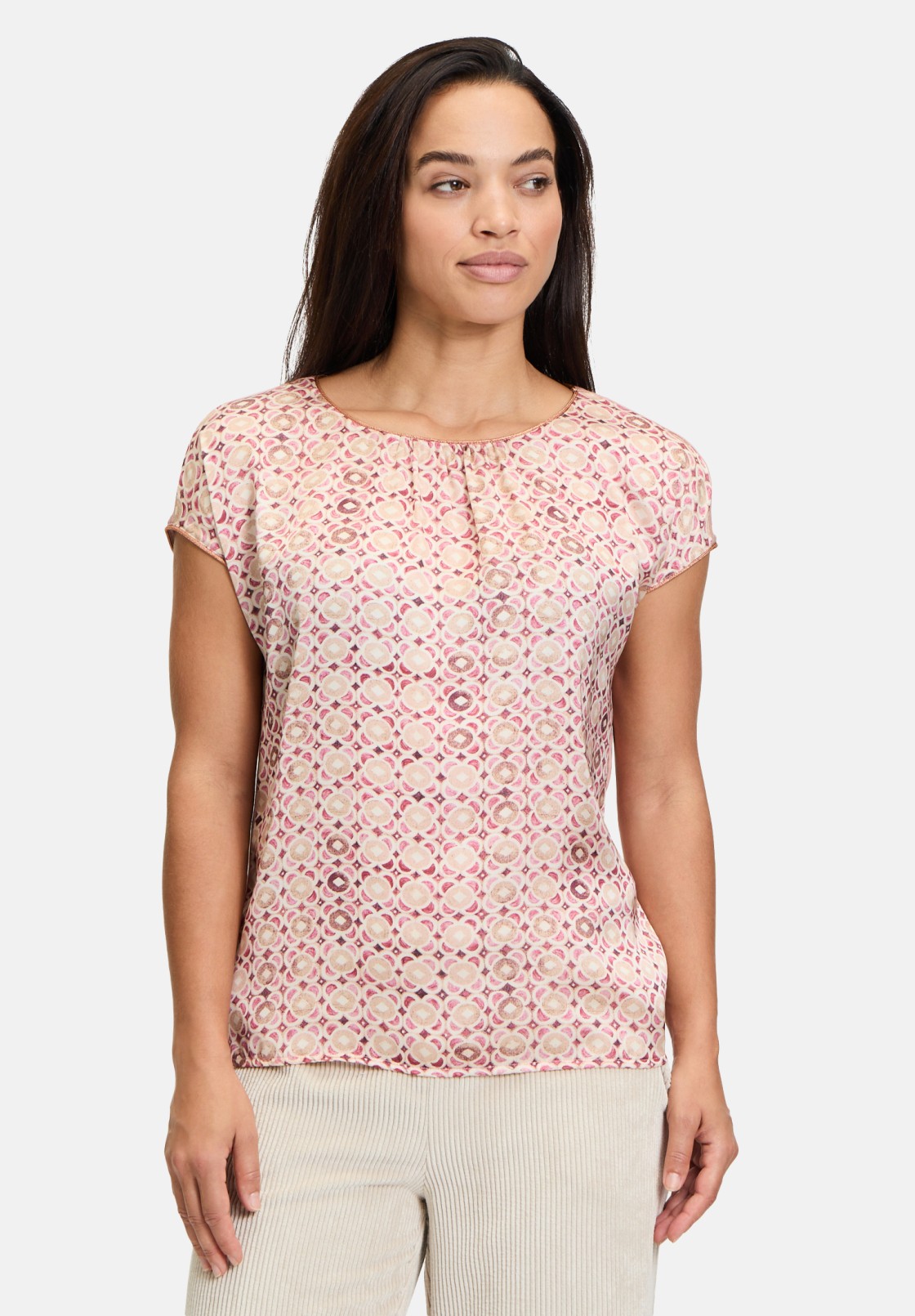 Cartoon Blusenshirt mit Print