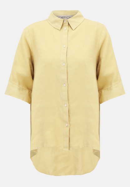 Cartoon Leinenbluse mit Kragen