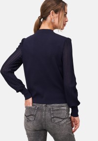 zero Strickpullover mit transparenten Ärmeln | Betty Barclay