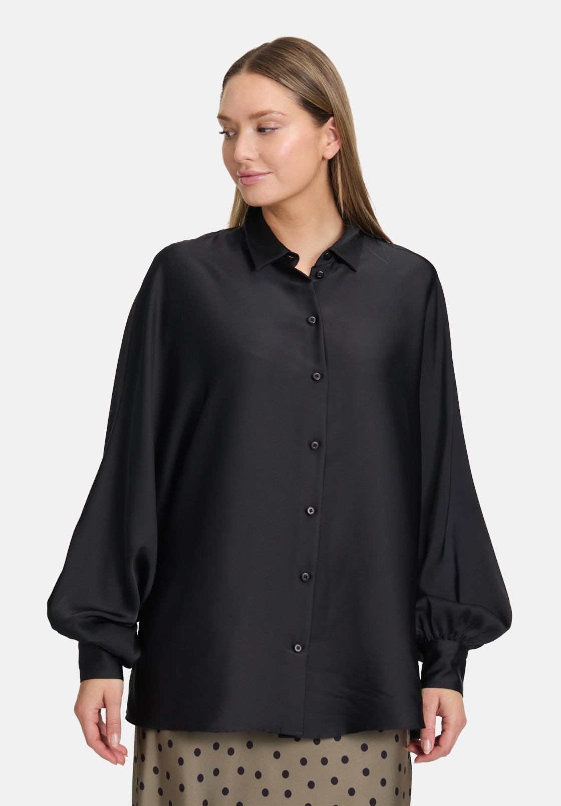 Vera Mont Satin-Bluse mit Kragen