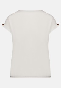 Cartoon Printshirt mit Ärmelaufschlag