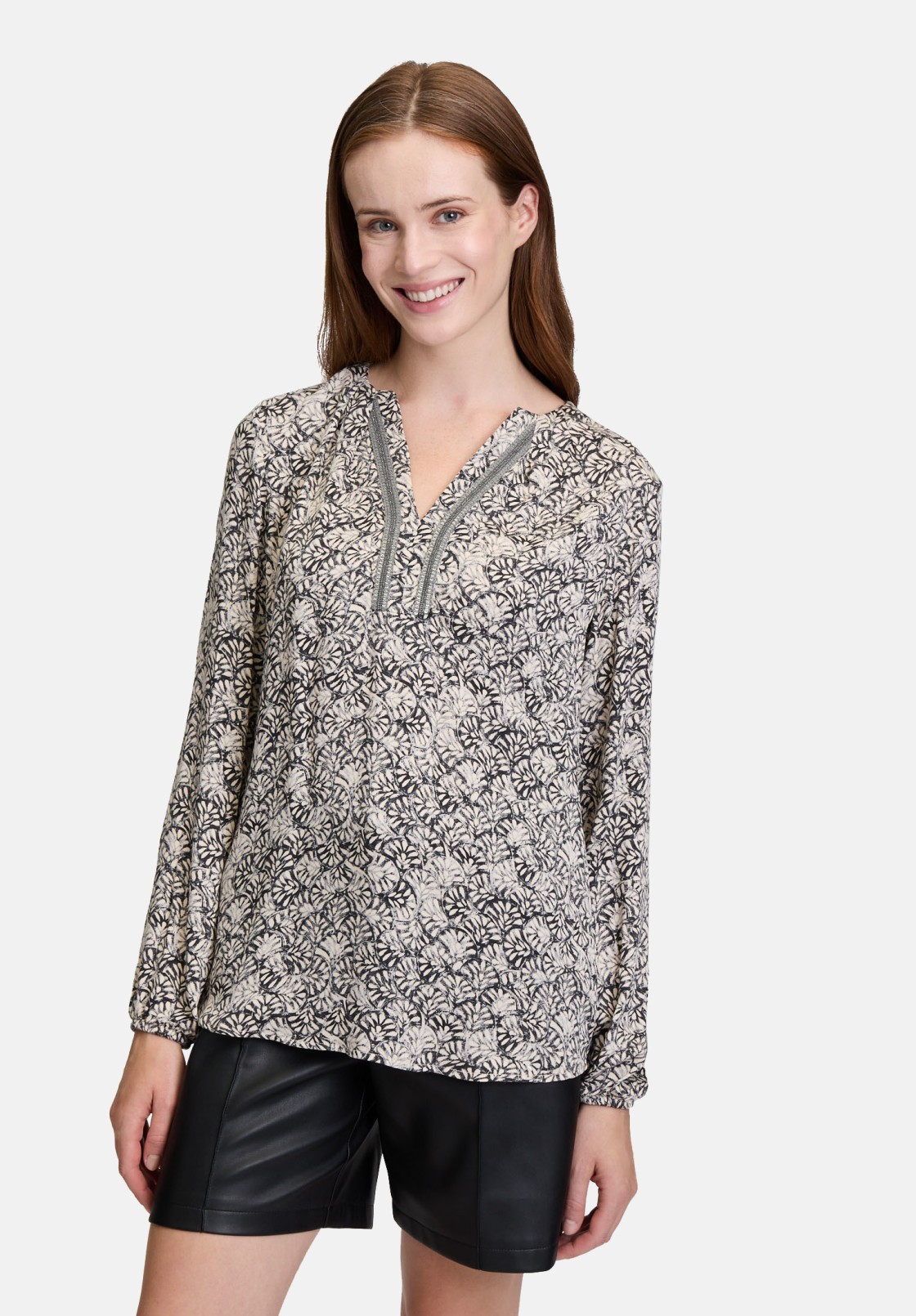 Cartoon Casual-Bluse langarm