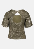 Vera Mont Pailletten-Bluse mit Flügelärmeln