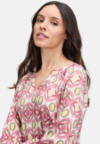Cartoon Schlupfbluse mit Muster