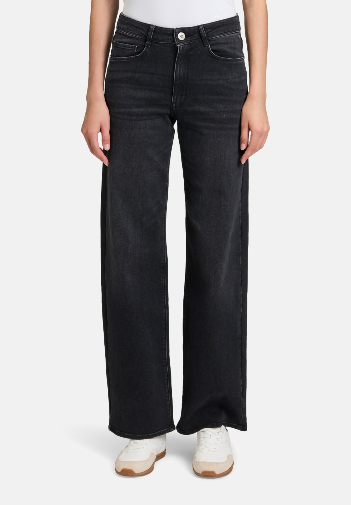 BETTY & CO High Waisted-Jeans mit weitem Bein