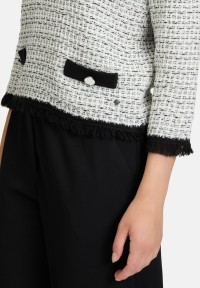 BETTY & CO Strickpullover mit Fransen