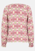 Cartoon Schlupfbluse mit Muster