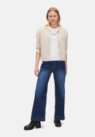 Cartoon Strick-Cardigan mit Knopfleiste