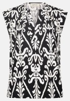 Cartoon Casual-Bluse mit Muster