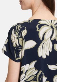 Betty Barclay Printshirt mit Wasserfallausschnitt