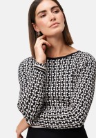 zero Strickkleid grafisches Muster | Betty Barclay
