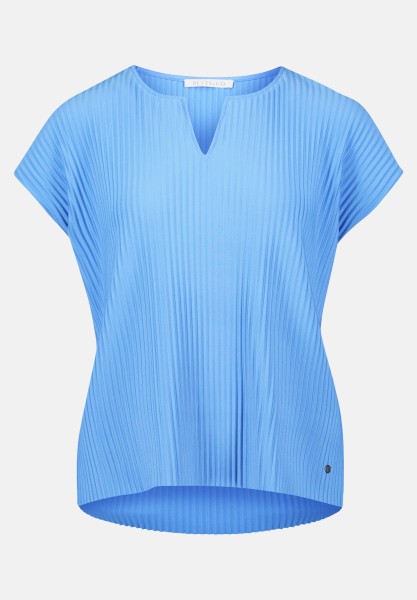 BETTY & CO Kurzarm-Shirt mit Plissee