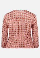 Cartoon Casual-Bluse mit Muster