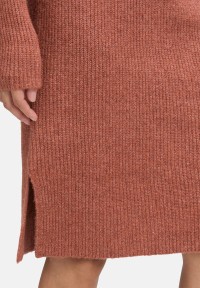 Cartoon Strickkleid mit Stehkragen