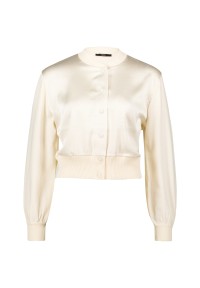 zero Strickjacke mit Satinvorderseite | Betty Barclay