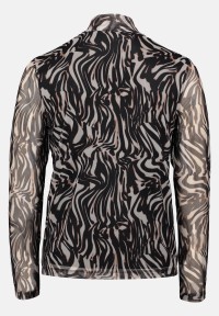 BETTY & CO Mesh-Shirt mit Stehkragen