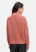 Cartoon Strickpullover mit Stehkragen