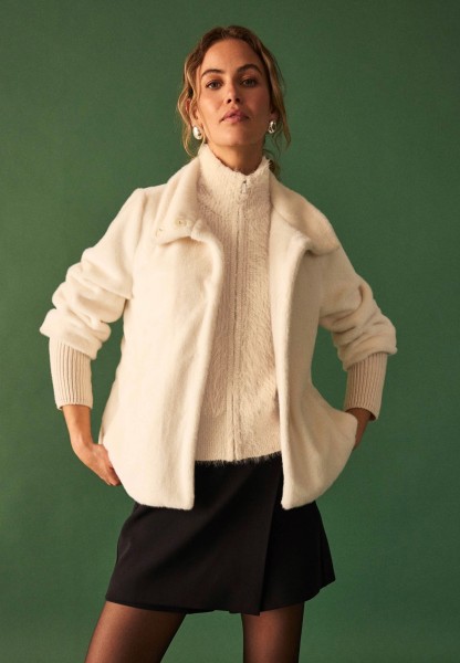 zero Fellimitat-Jacke mit Stehkragen | Betty Barclay