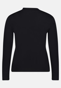 Cartoon Langarm-Shirt mit Kragen