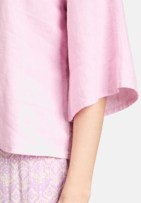 Cartoon Leinenbluse mit Kragen
