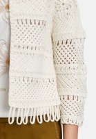 Cartoon Casual-Strickjacke mit Rundhalsausschnitt