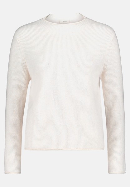 Cartoon Strickpullover mit Stehkragen