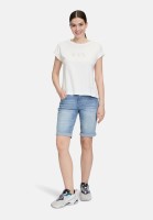 Cartoon Jeans-Shorts mit Stickerei