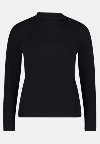 Cartoon Langarm-Shirt mit Kragen