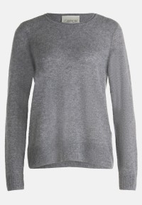Cartoon Kaschmir-Pullover mit Rundhalsausschnitt