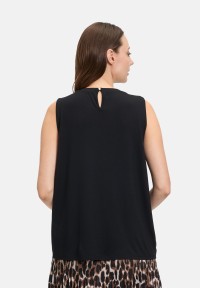 BETTY & CO Blusenshirt mit Webbesatz