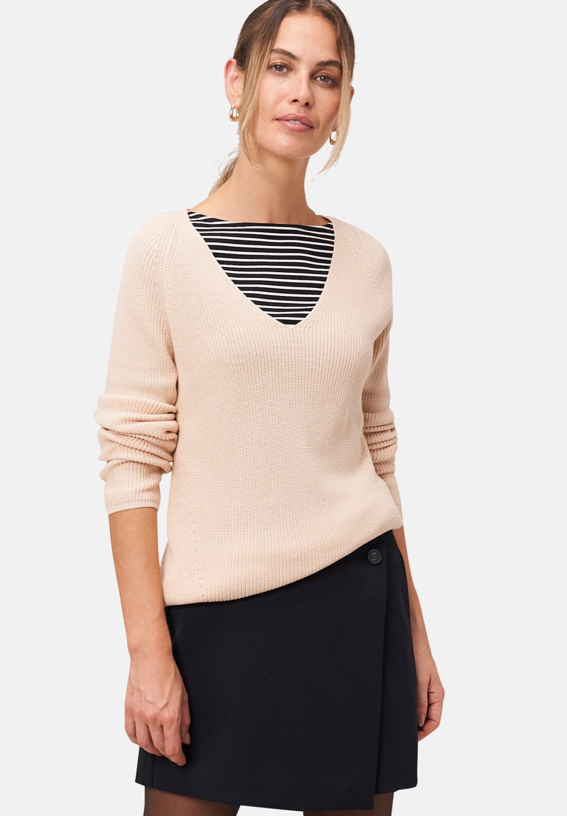 zero Strukturpullover mit V-Ausschnitt | Betty Barclay