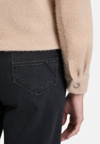 Cartoon Casual-Jacke mit aufgesetzten Taschen